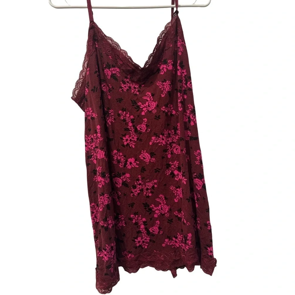 Lane Bryant Floral Lace Trim Cami - Picture 4 of 8
